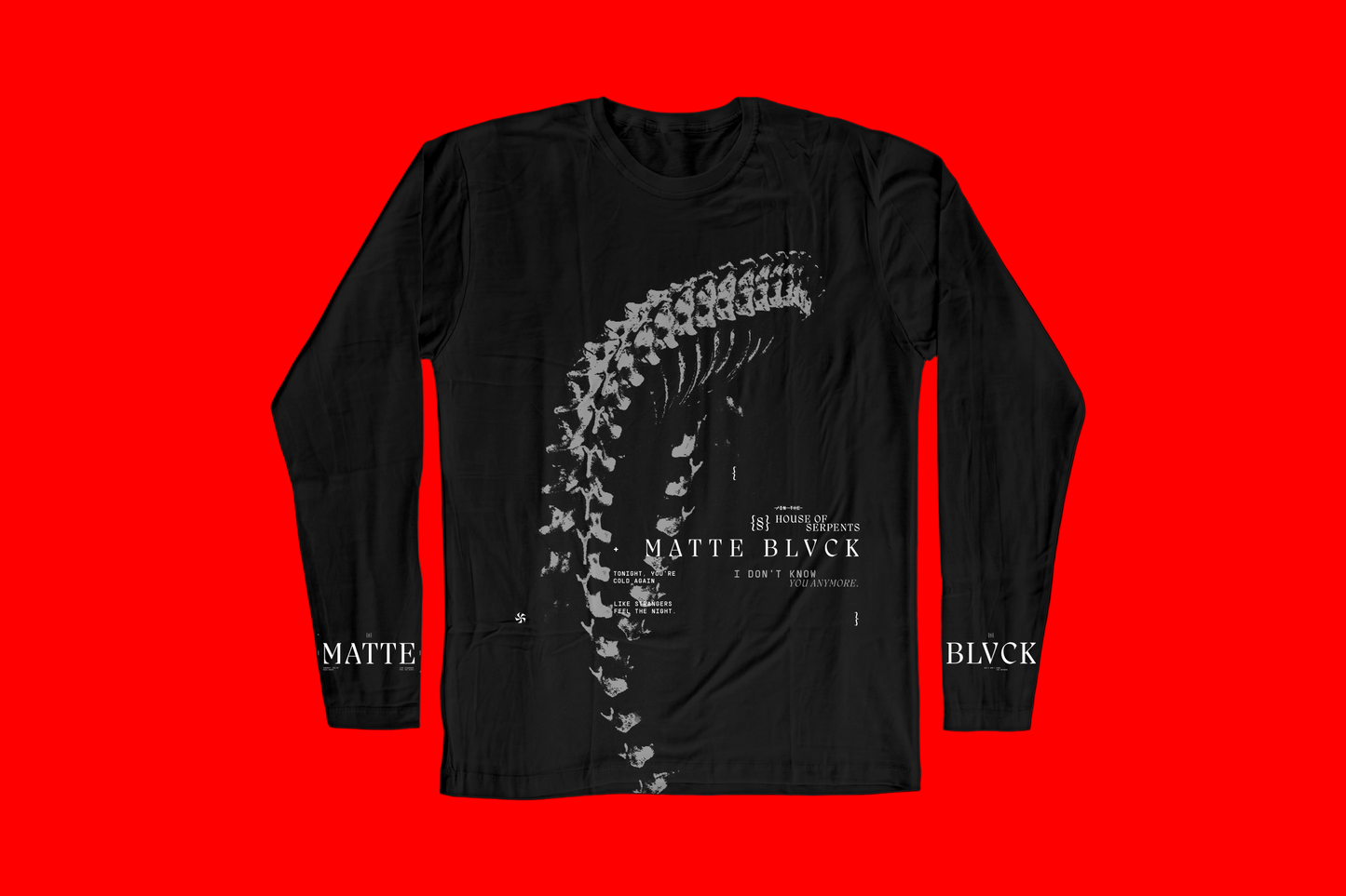 Matte Blvck - HOUSE OF SERPENTS LONG SLEEVE TEE